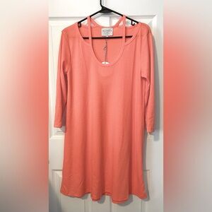 HAYDEN Los Angeles 3/4 Sleeves Cut Out Shoulder Detail Dress Size L